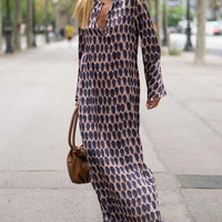 Sophie | feminines Maxikleid mit ovalem Muster