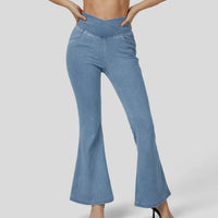 Zaira™ | Hochtaillierte Stretch-Flare-Hose