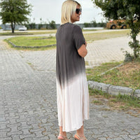 Samara | Bequemes Kleid aus Baumwolle im Batik-Stil