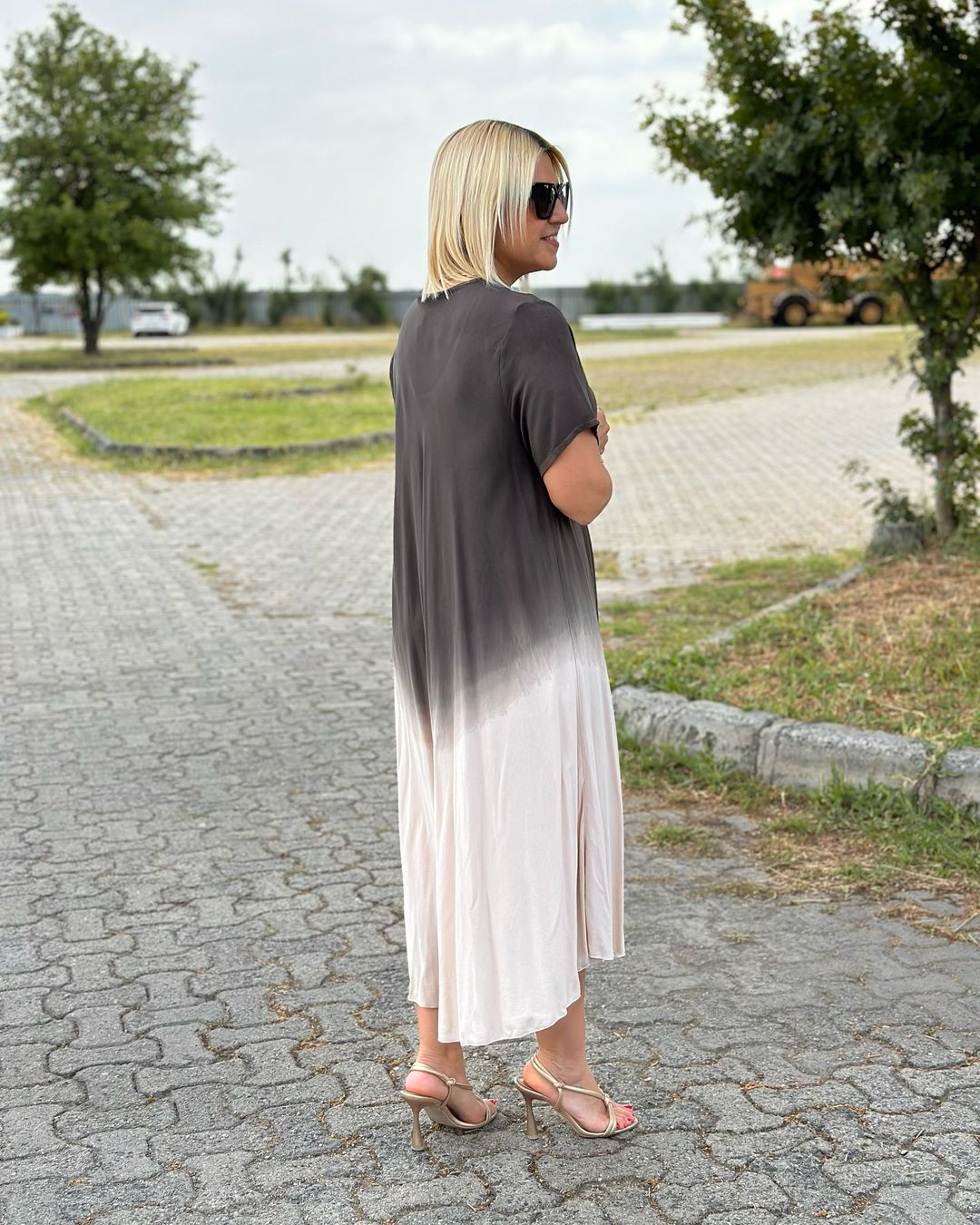 Samara | Bequemes Kleid aus Baumwolle im Batik-Stil