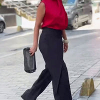 Rita | Asymmetrische Hose mit weitem Bein