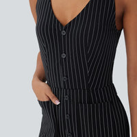 Elle | femininer Jumpsuit mit coolen Streifen für den Alltag