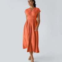 Ella | modisches Wickelkleid mit hoher Taille für Damen