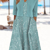 Mare | Midikleid mit V-Ausschnitt und Jacke