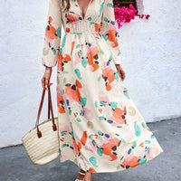 Nicel | Florales Kleid mit Laternenärmel