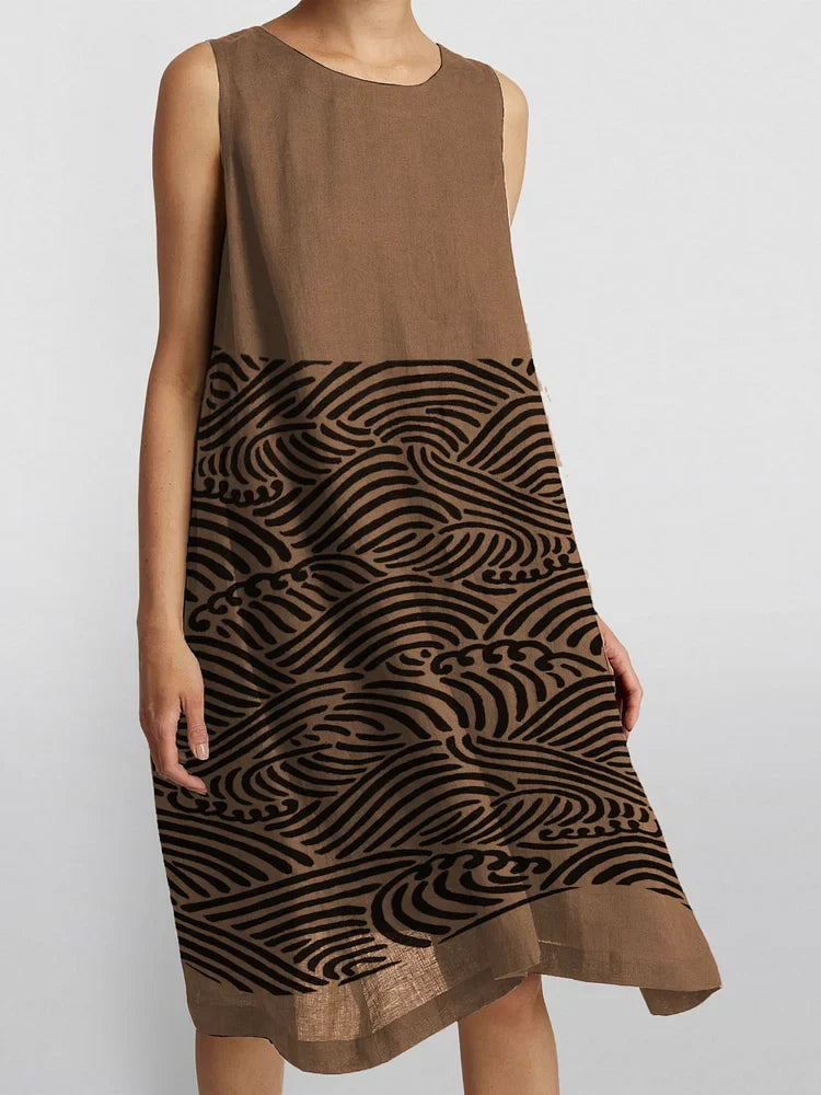 Vell | Shiftkleid mit Wellenmuster