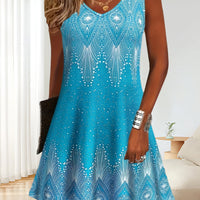 Alexandra | Feminines Kleid mit V-Ausschnitt und floralen Druck