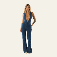 Kristy | Figurbetonter Denim-Jumpsuit