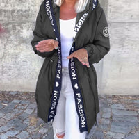 Shagina | Lässiger Mantel mit Kapuze