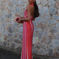 Effie | stylisches Streifenkleid mit Kreuzträgern für den perfekten Sommerlook