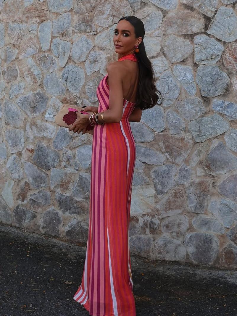 Effie | stylisches Streifenkleid mit Kreuzträgern für den perfekten Sommerlook