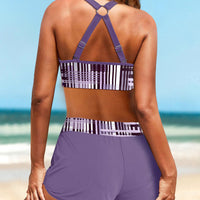 Lara | Gerippter Bikini mit hoher Taille