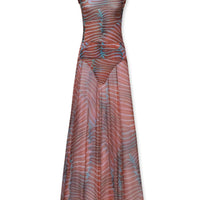 Yam | Glänzendes Mesh-Set mit Bodysuit und Rock