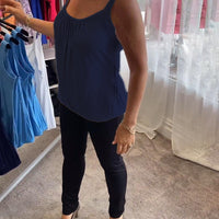 Sophie | Stylisches ärmelloses Oberteil mit Plisseedetails