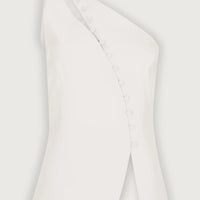 Ash | One-Shoulder-Top mit Knopfdetails