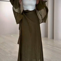 Neina | Zweiteiliges Set: Langarmshirt und Rock