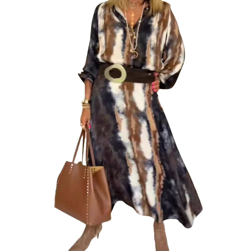 Precious | Schickes Maxikleid im eleganten Batikdesign