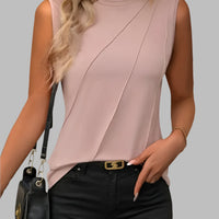 Autumn | Elegantes Plissee-Top mit Rundhalsausschnitt