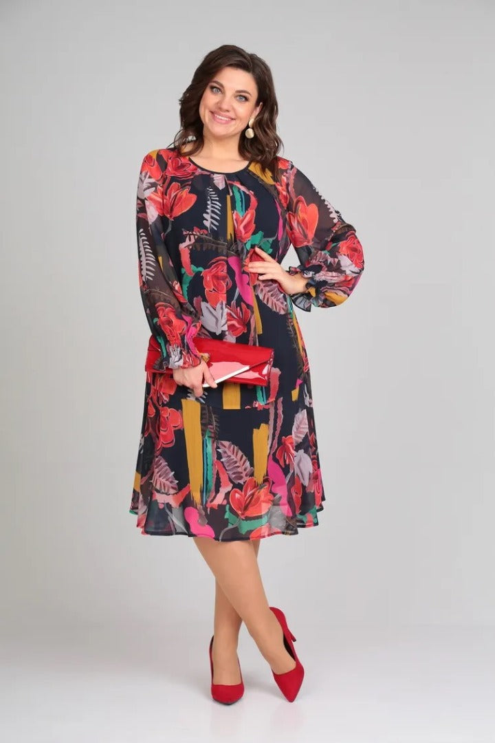 Meilani | trendiges Kleid mit floralem Muster