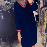 Elisa | Elegantes V-Ausschnitt-Kleid mit Taschen