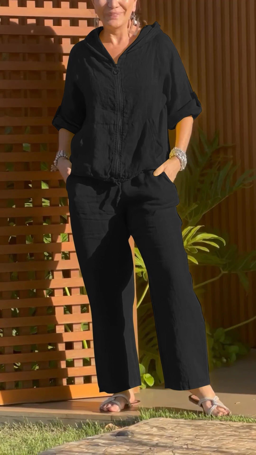 Callie | Bequemer zweiteiliger Anzug mit Kapuze für Damen