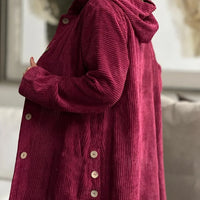 Andrea™ | Lässige Cordjacke mit Kapuze für Damen