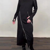 Lorena | Elegantes monochromes Maxikleid