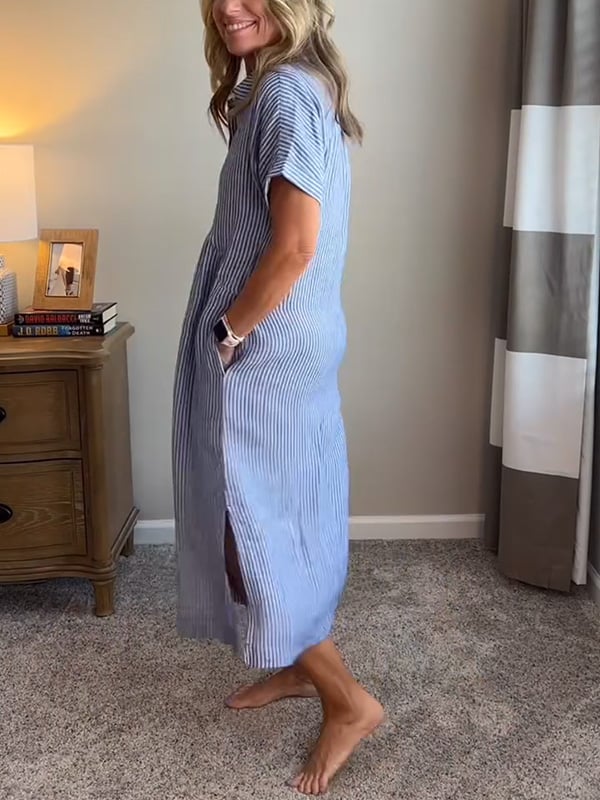 Ivey | feminines Kleid mit Knöpfen und Aufschlägen