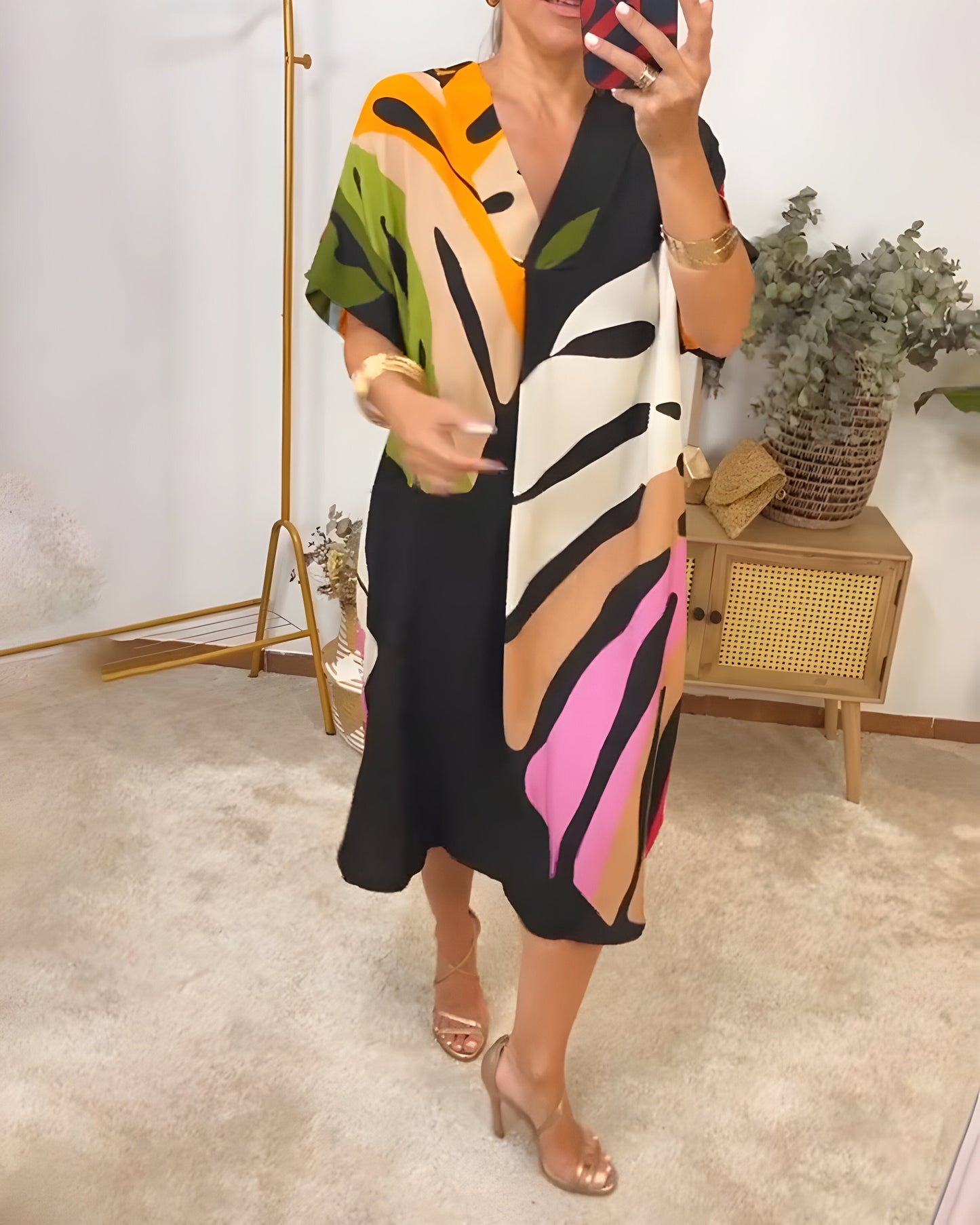 Jolie | trendiges farbiges Freizeitkleid für besondere Anlässe