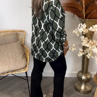 Zaniyah | lässige Bluse mit elegantem Muster