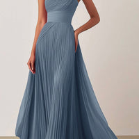 Jamie | Ein-Schulter-Falten-Ballkleid