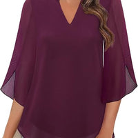 Pathy | Chiffonbluse im A-Linien-Schnitt