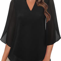 Pathy | Chiffonbluse im A-Linien-Schnitt