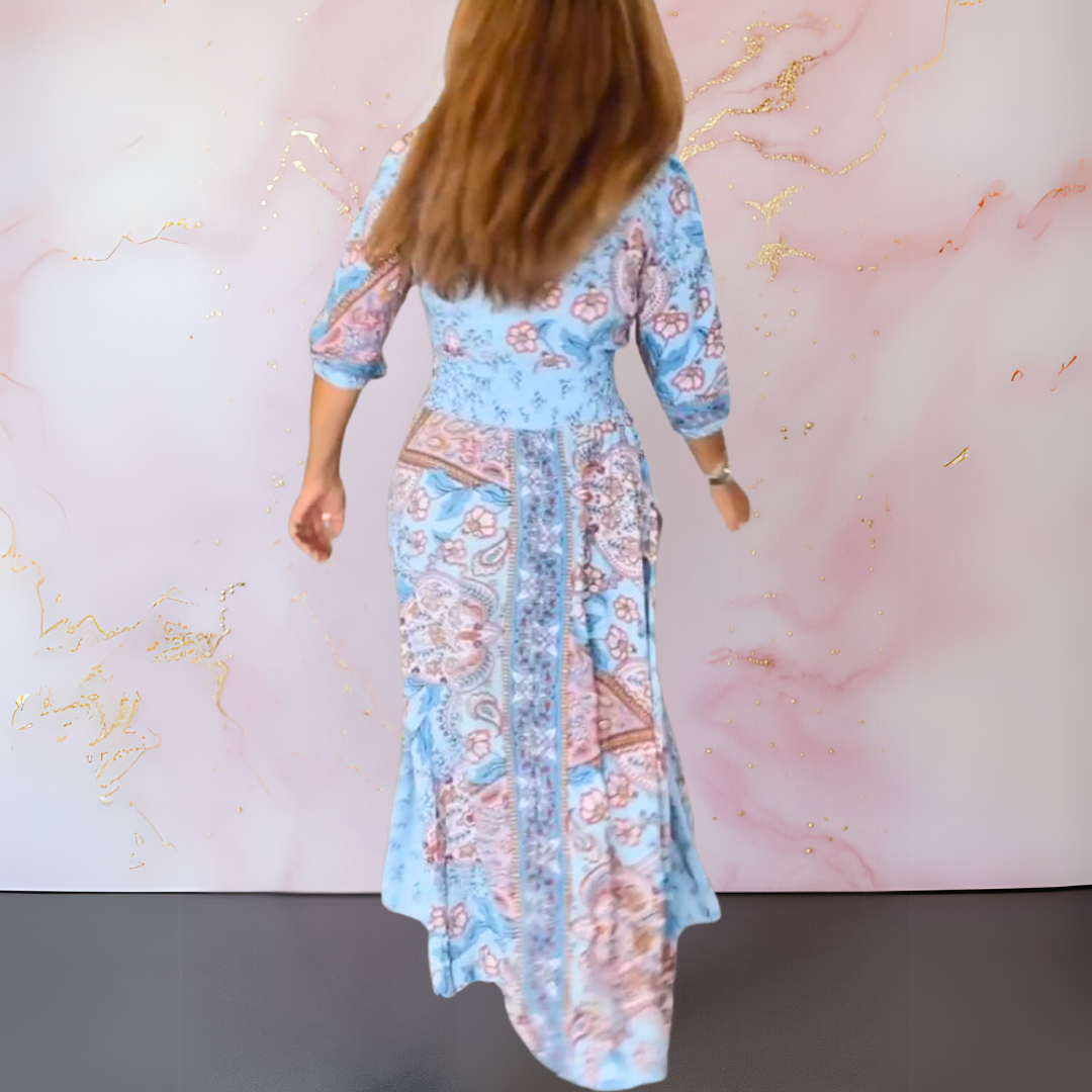 Penny | feminines Sommerkleid mit tiefem Ausschnitt