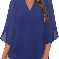 Pathy | Chiffonbluse im A-Linien-Schnitt