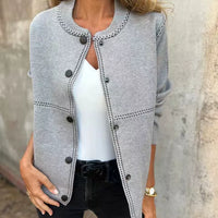 Feli | Femininer Cardigan-Pullover mit Knopfleiste
