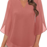 Pathy | Chiffonbluse im A-Linien-Schnitt