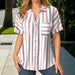 Christa | elegante Freizeitbluse mit Streifenmuster