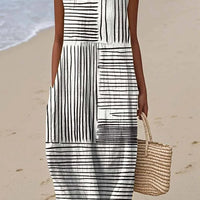 Mila | Baumwoll-Leinen Kleid mit Print