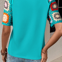 Meribeth | Häkel-Top mit Blumenmuster