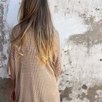 Patrice | Lässiges Strickoberteil mit V-Ausschnitt und hohlem Muster