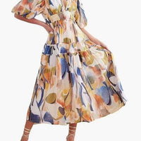 Nicel | Florales Kleid mit Laternenärmel