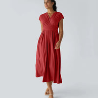 Ella | modisches Wickelkleid mit hoher Taille für Damen