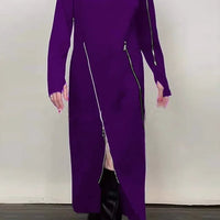 Lorena | Elegantes monochromes Maxikleid