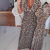 Rinn | Kleid mit Leo-Print