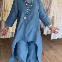 Liana | Eleganter Freizeitanzug aus Naturleinen