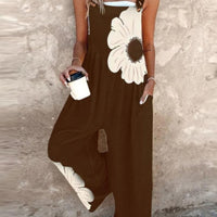 Kyra | Trendiger Overall mit bedruckten Hosenträgern