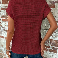 Zoey | Elegante strukturierte Kurzarmbluse