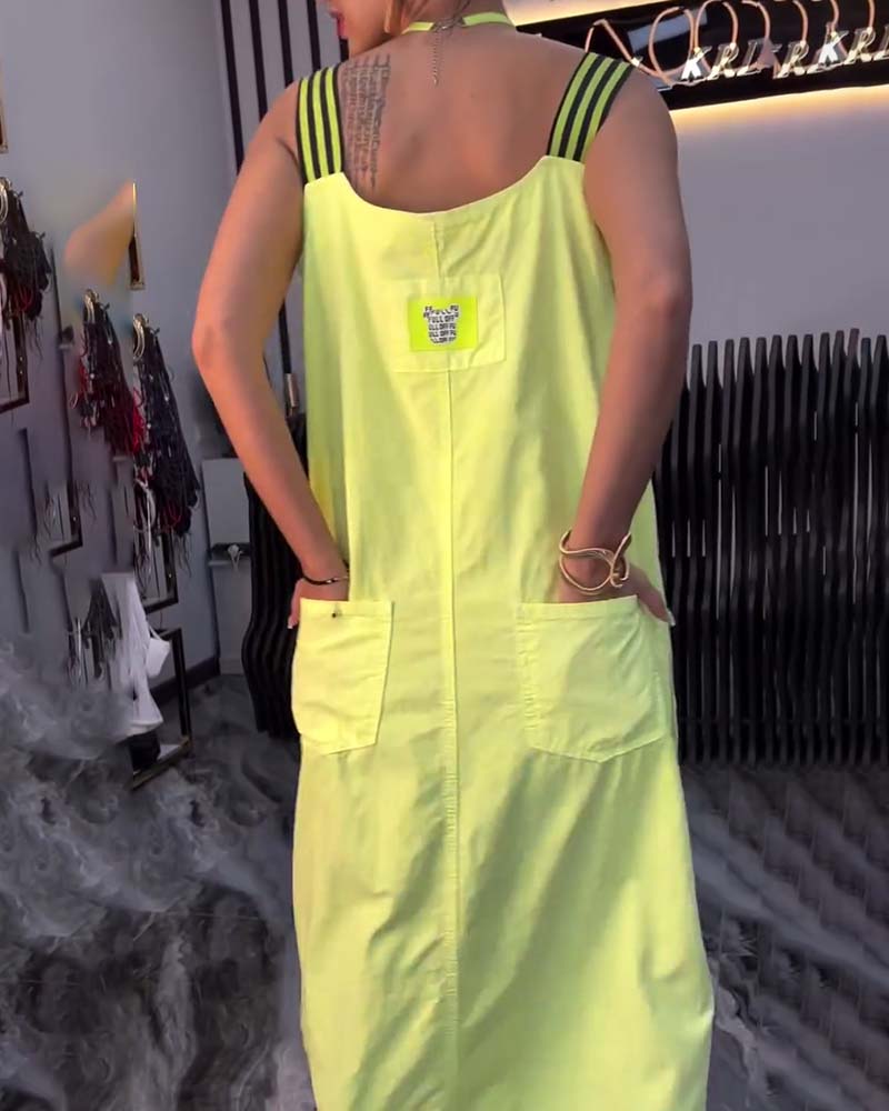 Zuri | Bequemes Kleid mit losem Schnitt und geteilten Trägern