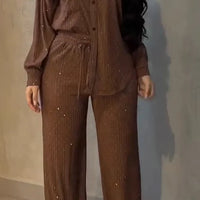 Ravena | Blazer-Set mit Strassdetails